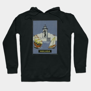 Málaga | Travel | Vintage | Andalusia Spain Europe Hoodie